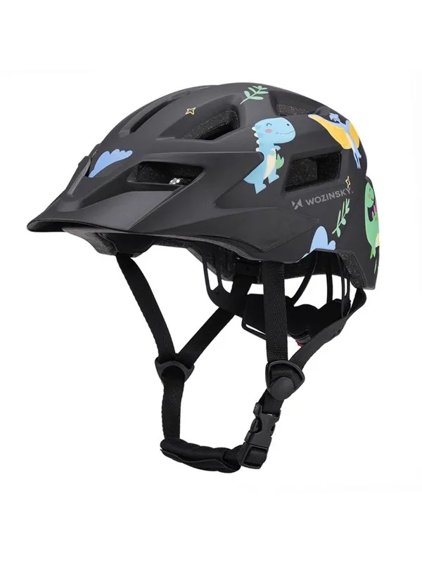 Wozinsky  Children's MTB Bicycle Helmet with Detachable Visor 52-56 cm - Black