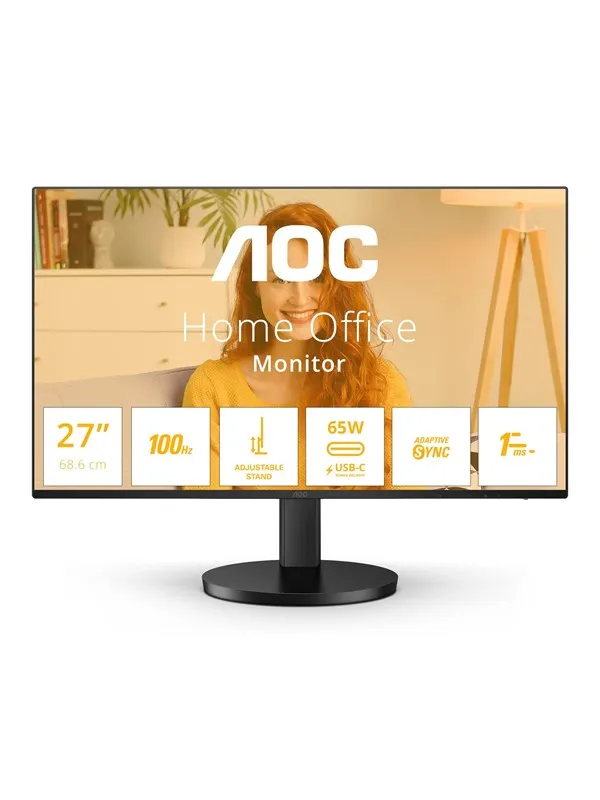 27" AOC Q27B3CF2 - 2560x1440 (QHD) - 100Hz - IPS - 65W USB-C