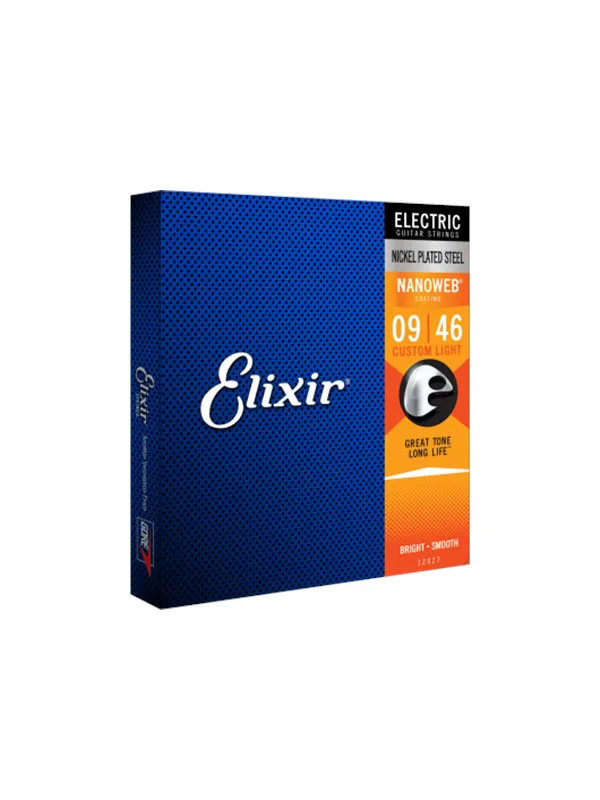 Elixir Strings 12027 - Nikkelbelagt stål - Elektriske strenger - Nanoweb - Custom Light (09-46)
