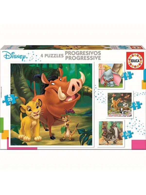 Educa 12-16-20-25 Disney Animals