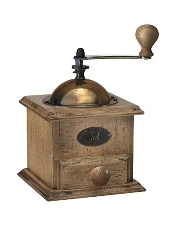Peugeot Antique coffee mill wood matte antique