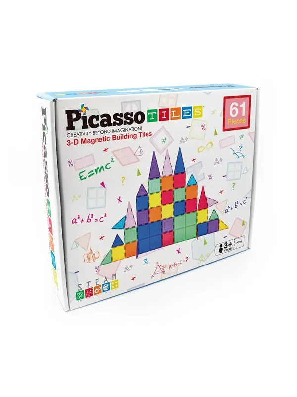 PicassoTiles Magnetic Tiles set 61 pcs