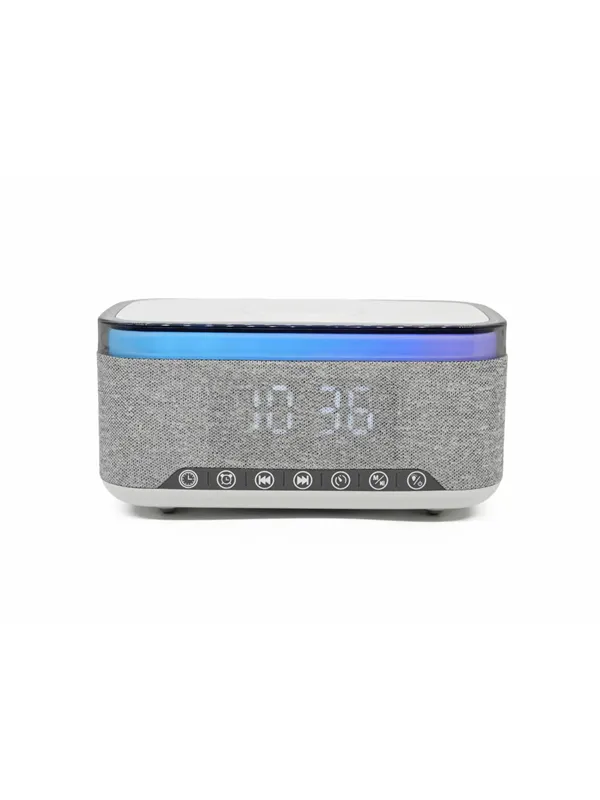 DENVER CRQ-225 - FM Clock Radio - with Bluetooth function & wireless charging - Gray - FM