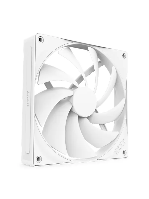NZXT F140Q V2 Quiet Airflow - Kabinettvifte - 140mm - Hvit