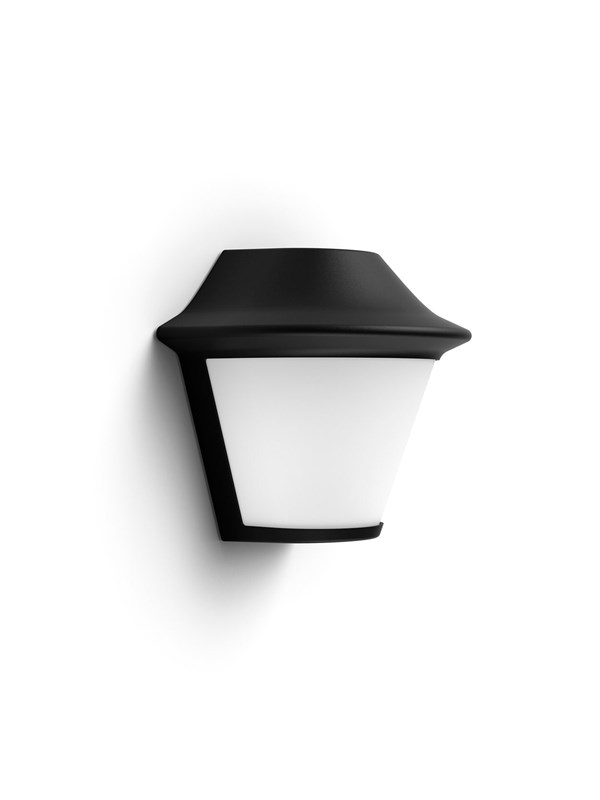 Philips Serres utendørs vegglampe, sort