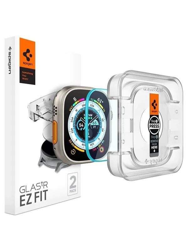 Spigen Glass tR EZ Fit 2 Pack - Apple Watch Ultra 3/2/1
