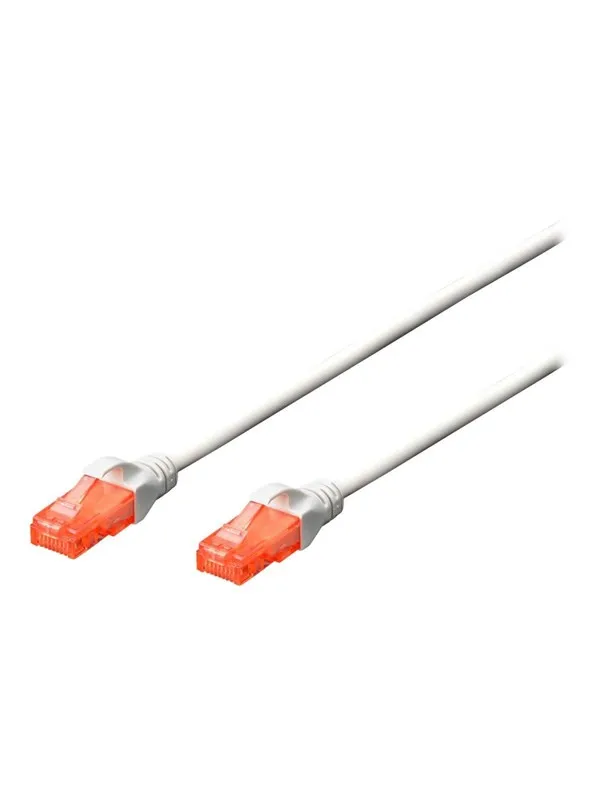 DIGITUS CAT 6 U-UTP Patch Cord - 0.25m - Hvit - 0.25m