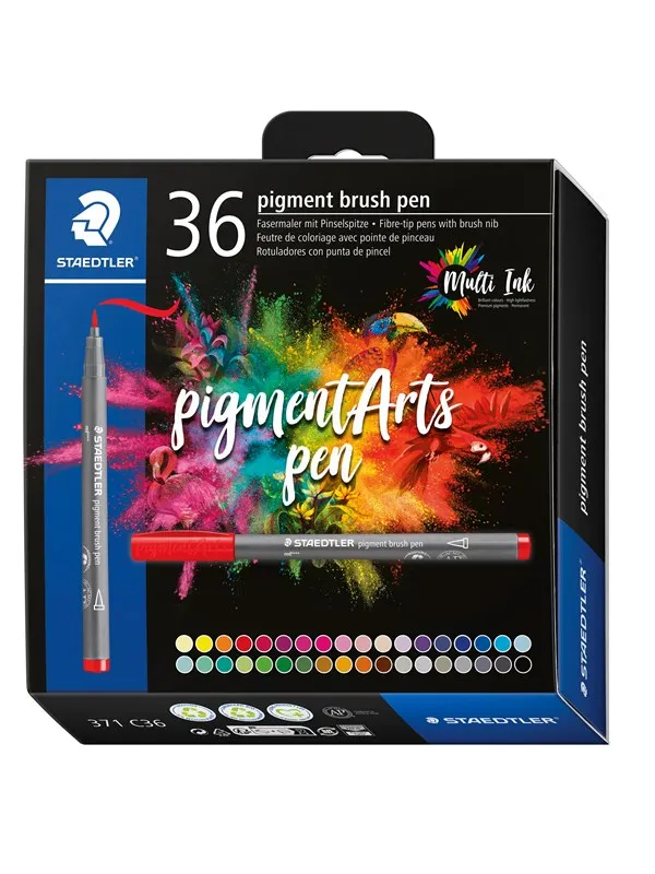 Staedtler Pigment brush 371 36 pcs. Cardboard box