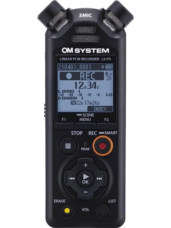 Olympus OM system LS-P5 Kit - voice recorder - MP3-spiller 16 GB