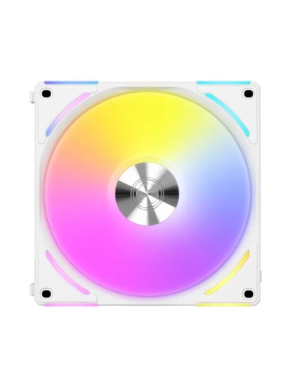 Lian Li UNI FAN AL140 V2 - Kabinettvifte - 140mm - Hvit med RGB-lys - 27 dBA