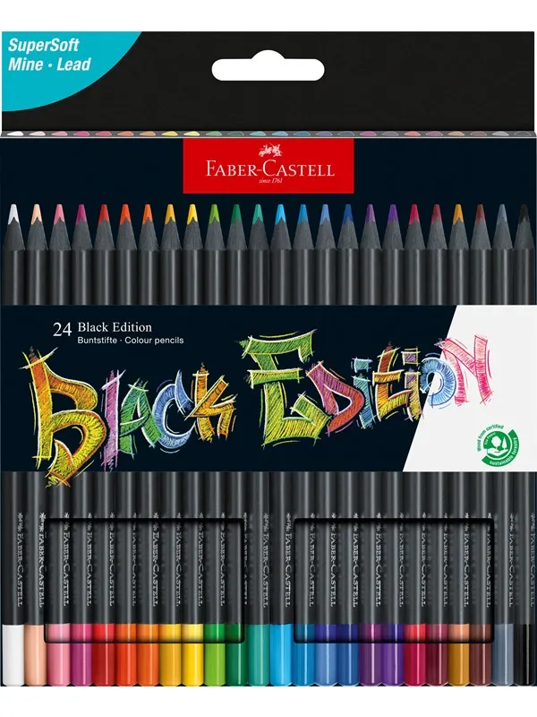 Faber-Castell Colour Pencils Black Edition 24x