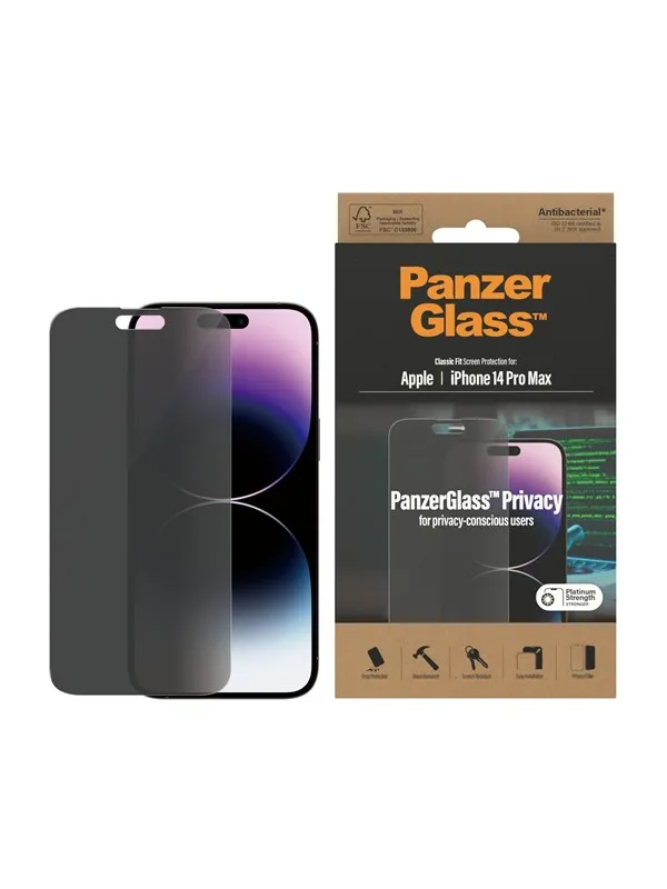 PanzerGlass Privacy Screen Protector Apple iPhone 14 Pro Max | Classic Fit