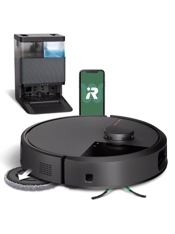 iRobot Robotstøvsuger Roomba Plus 505 Combo-robot + AutoWash™-dock - Svart