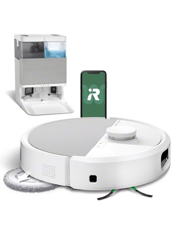 iRobot Robotstøvsuger Roomba Plus 505 Combo-robot + AutoWash™-dock - Hvit