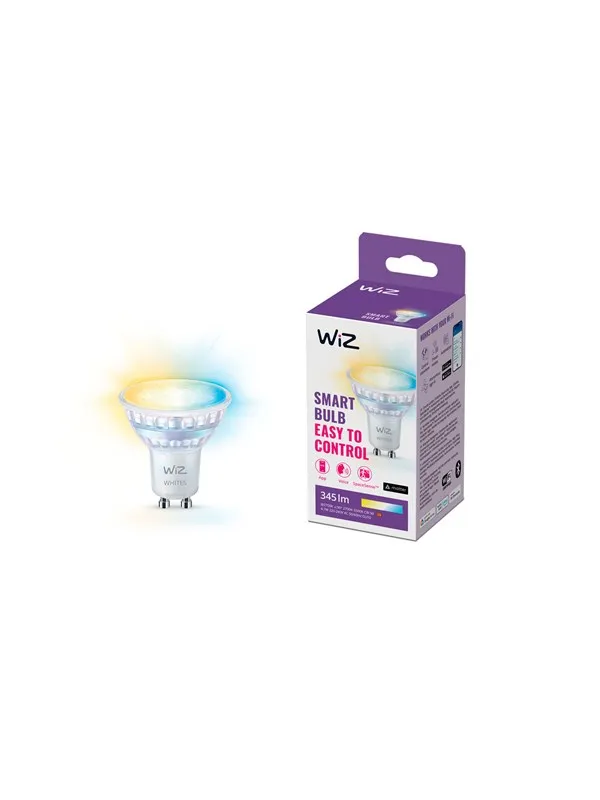 WiZ Tunable GU10 Smart Spot Bulb - Dimbar varm til kald hvit LED