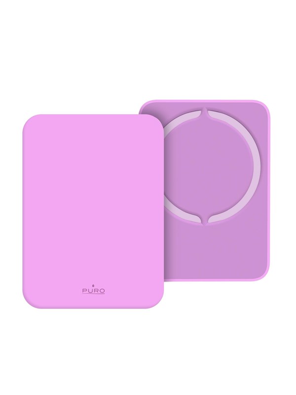 Puro Power Bank Wireless "Mini Power Mag" 4200 mAh for iPhone Nødlader - Rosa - 4200 mAh