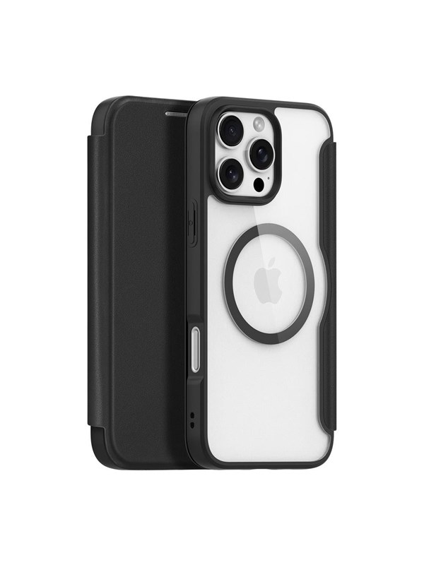 Dux Ducis Skin X Pro Case for iPhone 16 Pro with MagSafe and Flip - Black