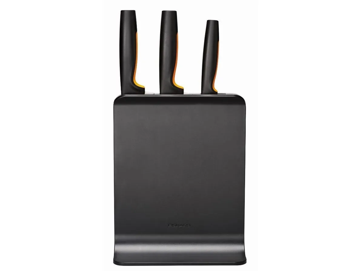 Fiskars Functional Form Plastic knife block 3 knives