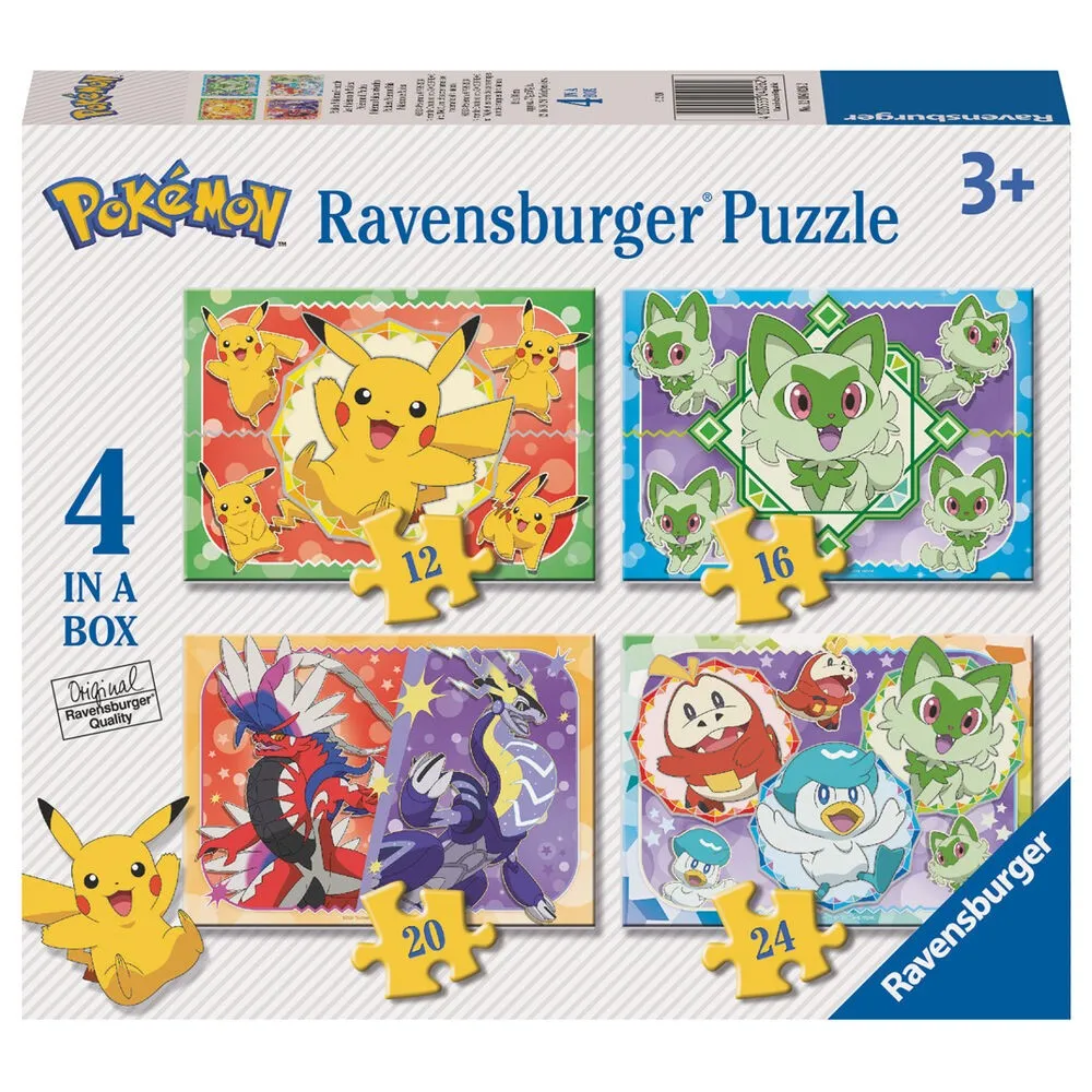Ravensburger Pokémon Puzzle - 4 Puzzles Gulv
