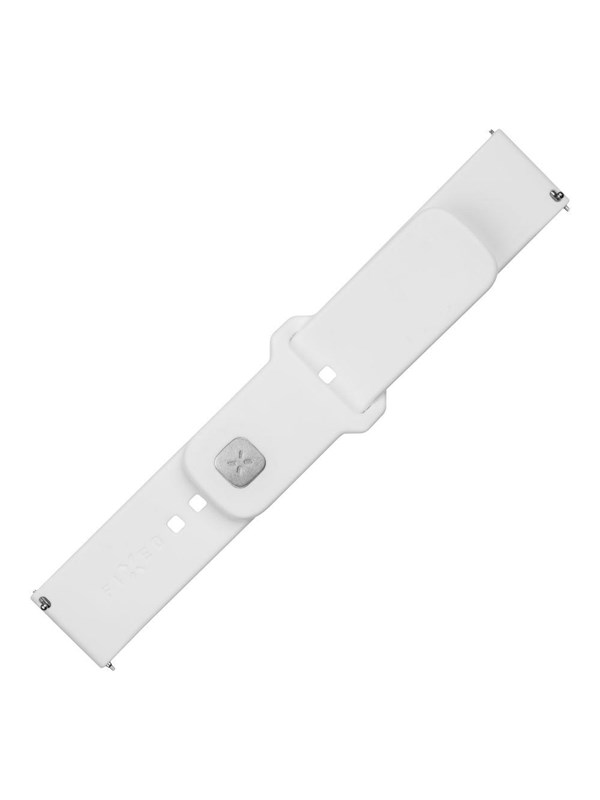 FIXED Silicone Strap Smartwatch Universal 22 mm White