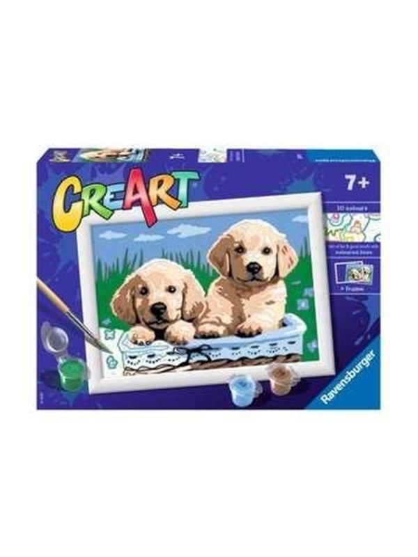 Ravensburger CreArt Painting by Numbers - Cute Puppies