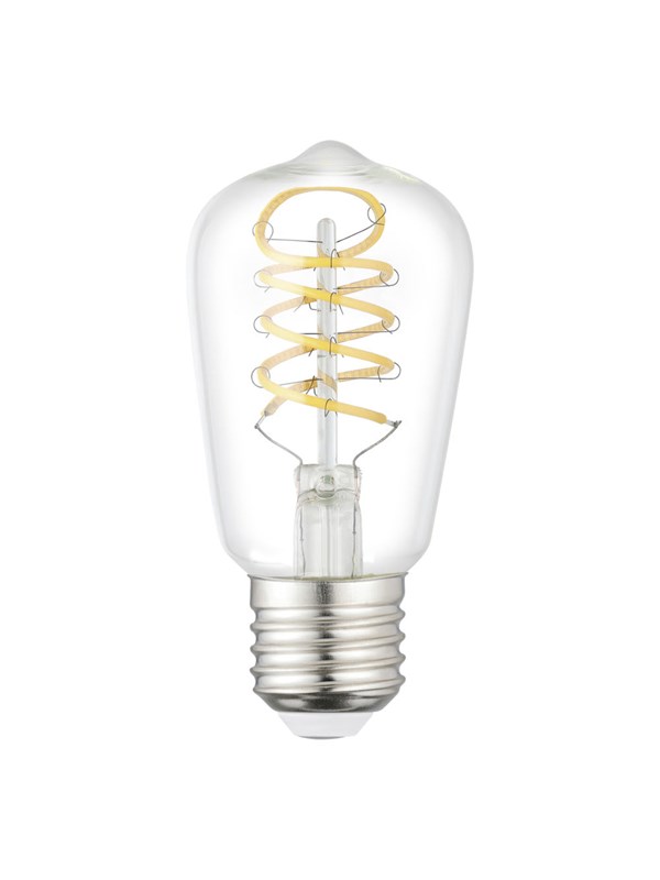 EGLO LED-lyspære ST48 SPIRAL 7.3W 806LM 2700K KLAR E27