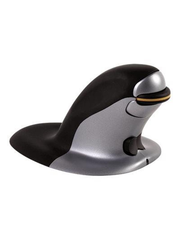 Fellowes Penguin Large - Vertical mouse - Laser - Sølv