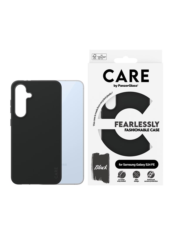 CARE by PanzerGlass Fashionable Case Black Samsung Galaxy S24 FE