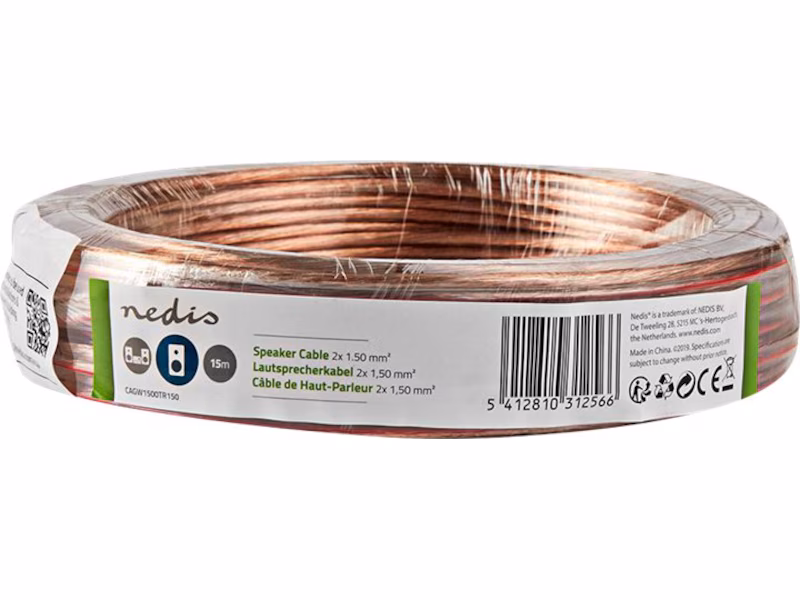 Nedis bulk speaker cable - 15 m