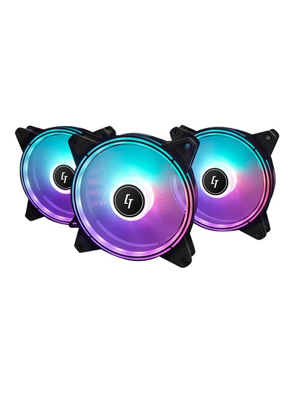 Chieftec Chieftronic Nova NF-1225RGB - Kabinettvifte - 120mm - Svart