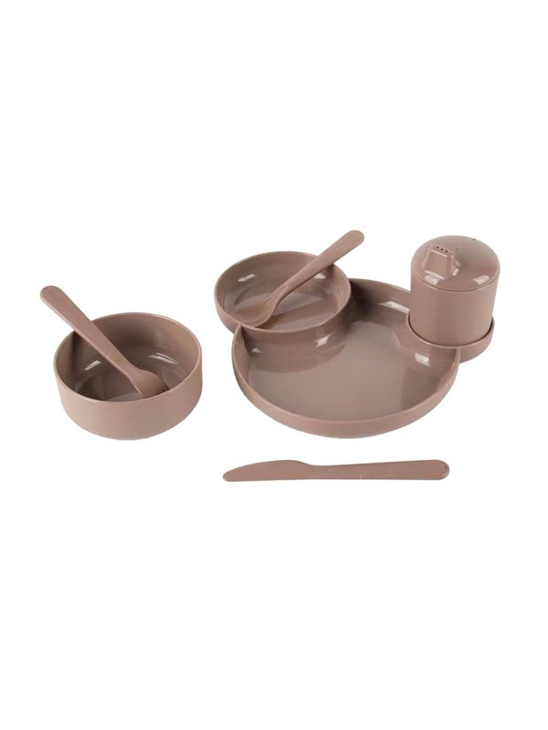 Dantoy - Children's Tableware Mocha 7-piece.