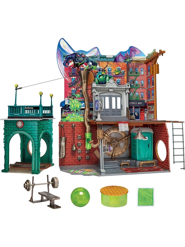 Playmates Toys Turtles Mayhem Playset Sewer Lair Dlx