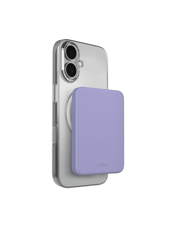 Puro 4200mAh ultra-thin compatible with MagSafe USB-C - purple Nødlader - Lilla - 4200 mAh