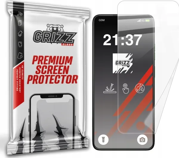 GrizzGlass CeramicFilm skjermbeskyttelsesfolie for Motorola Moto G35