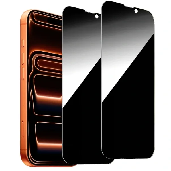 2-Pack iPhone 17 Pro Privacy Skjermbeskytter - Anti-spion herdet glass