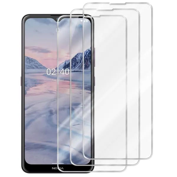 3x Skjermbeskytter Skärmskyddtil kompatibel med Nokia 2,4 Herdet Skjermglass