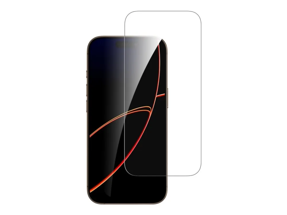 4smarts Second Glass - Skjermbeskyttelse for mobiltelefon - med monteringsramme - 2.5D - glass - gjennomsiktig - for Apple iPhone 17 Pro