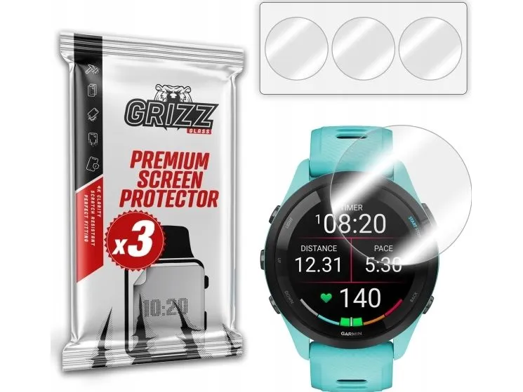 GrizzGlass hydrogel-folie Hydrofilm til Garmin Forerunner 265 46 mm
