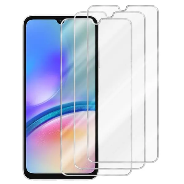 3x Skjermbeskytter Skärmskyddtil kompatibel med Samsung Galaxy A05s Herdet Skjermglass