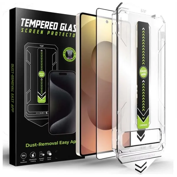 Herdet glass skjermbeskyttelse for Samsung Galaxy S25 Plus – 9H ripebestandig, enkel, boblefri montering