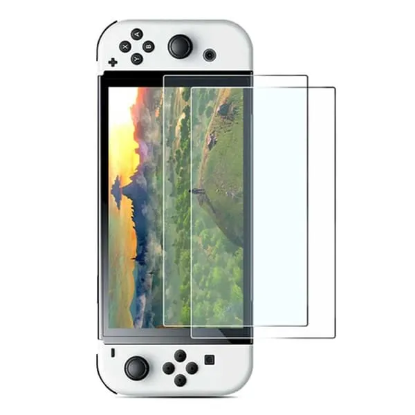 2-Pack Nintendo Switch OLED-kompatible skjermbeskyttere Skjermfilm