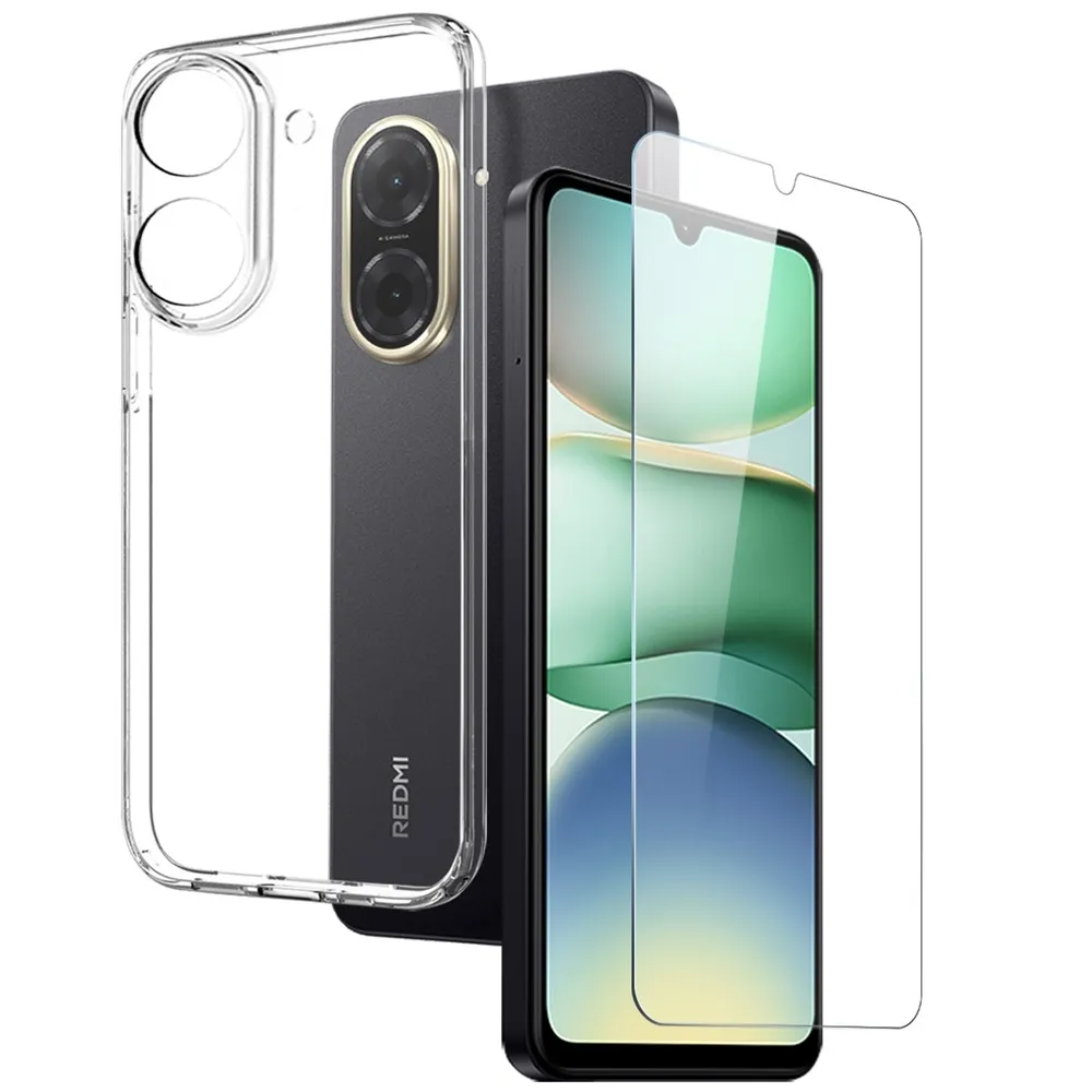 NORTHJO For Xiaomi Redmi A5 4G TPU Telefondeksel med Herdet Glass Skjermbeskytter