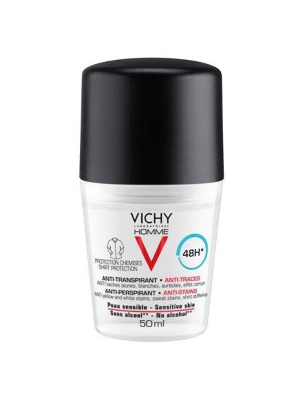 Vichy Homme Deo Shirt Protection 48T 50 ml