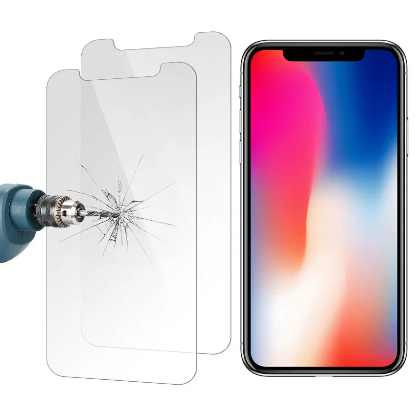 2 stk iPhone XS Max - Skjermbeskytter Herdet Glass
