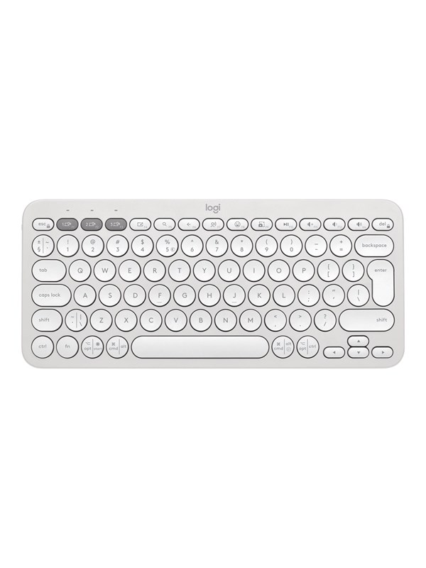 Logitech Pebble Keys 2 K380s Wireless Keyboard - Tonal Rose - Tastatur - Universal - Hvit