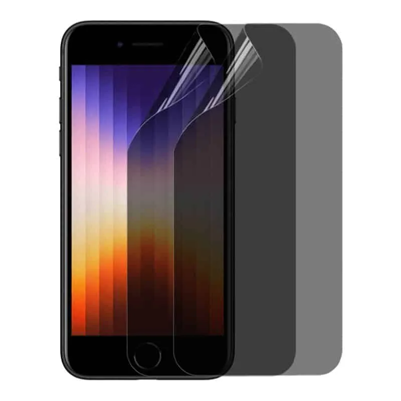 2-pak Privacy skjermbeskytter 3D Soft HydroGel til Apple iPhone