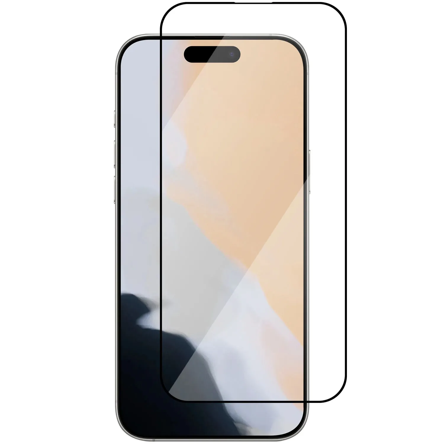 iPhone 17 skjermbeskytter, herdet glass med full dekning
