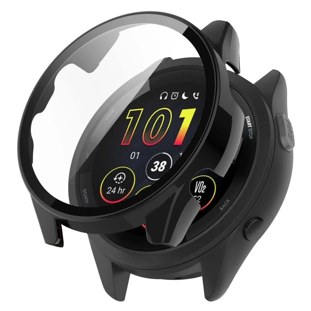 Garmin Forerunner 265S deksel med skjermbeskytter i herdet glass - Svart