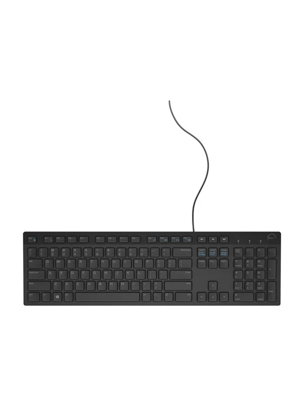 Dell KB216 - keyboard - US International (QWERTY) - Tastatur - Universal - Svart