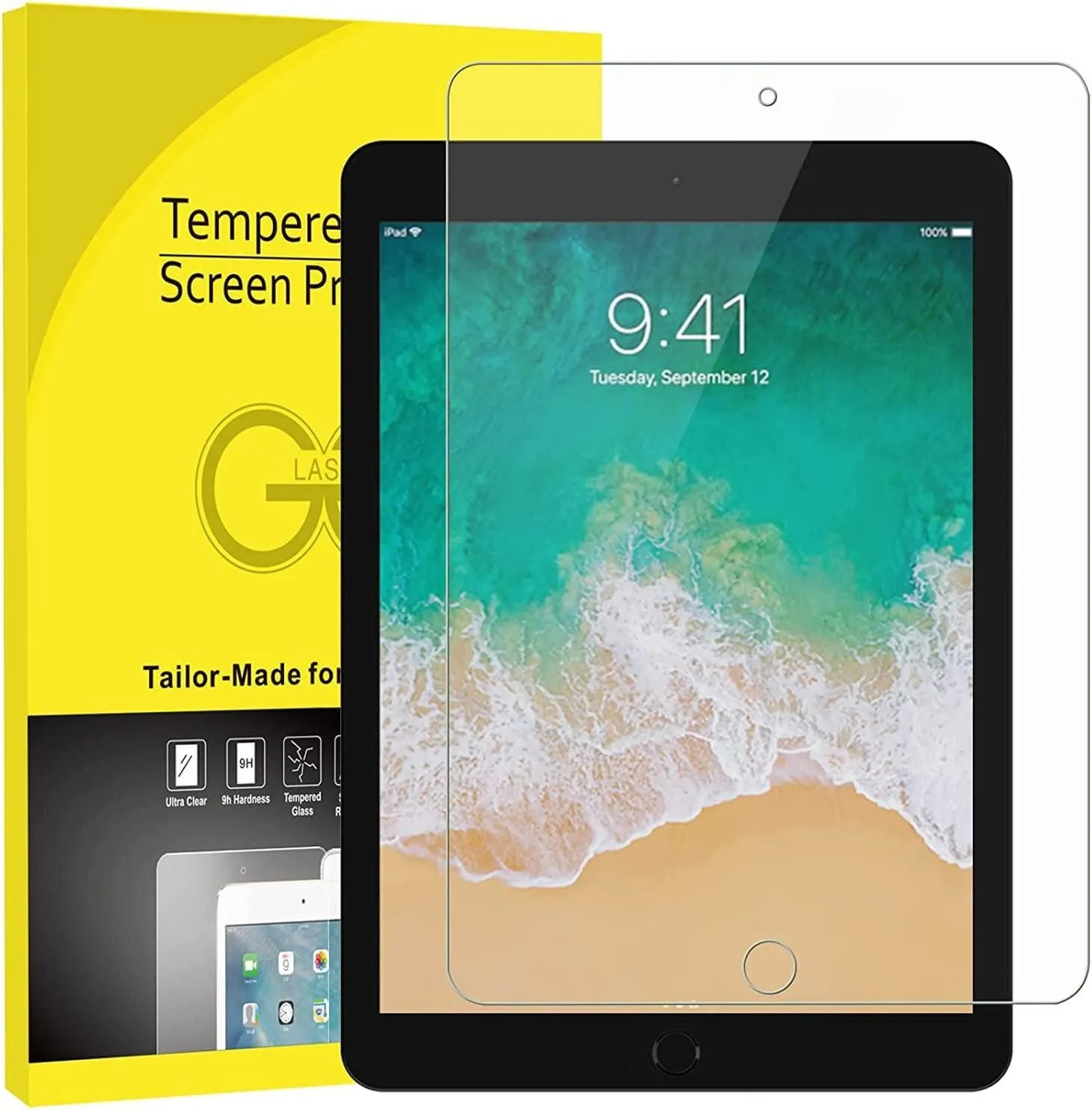 2x Herdet glass skjermbeskytter for iPad Pro 12,9 tommer